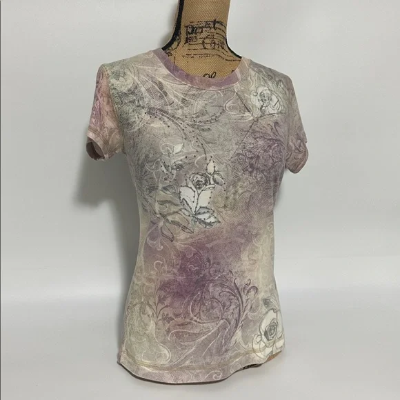 Apt.9 Fairy grunge or Y2K-inspired aesthetic Short Sleeved Tee Shirt ~ Medium - Picture 1 of 12